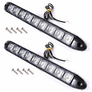 ไฟวิ่งกลางวัน DRL สำหรับรถยนต์, ไฟท้าย, ไฟตัดหมอก, ไฟวิ่งกลางวันแบบติดตั้งสูงรุ่นอัพเกรด, กันน้ำ 12V, สีขาว - Product Image 1
