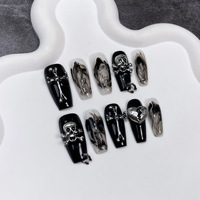 Uñas Postizas de Diseño Personalizado con Empaque al por Mayor, de Acrílico, Hechas a Mano con Diamantes, para Vendedores al por Mayor