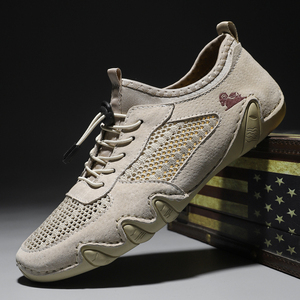 Chaussures <span class=keywords><strong>de</strong></span> sport décontractées pour hommes, chaussures pour hommes en maille <span class=keywords><strong>de</strong></span> cuir cousues <span class=keywords><strong>de</strong></span> grande taille - Product Image 2