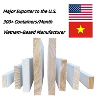 Rodapié de madera de Vietnam, productos de madera utilizados en la construcción