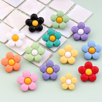 Botones Infantiles de 15/18 mm con Diseño de Flor, Botones para Coser a Mano, Botones para Manualidades, para Camisas, Vestidos, Suéteres, Decoración, Accesorios de Costura