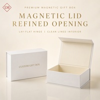 Boîte cadeau rigide magnétique blanche personnalisée, emballage en papier, logo en feuille d'or, boîte cosmétique, vente en gros, directement de l'usine