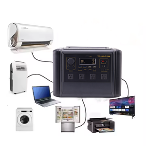 Station d'alimentation solaire portable 1200W avec <span class=keywords><strong>batterie</strong></span> de stockage MPPT et démarreur de secours, fournitures essentielles d'urgence pour le camping en famille - Product Image 1