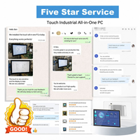 Panel Layar LED Industri 21,5 Inci 4K Open Frame Android Touchscreen Monitor LCD dengan Sentuhan Kapasitif 10 Titik PC