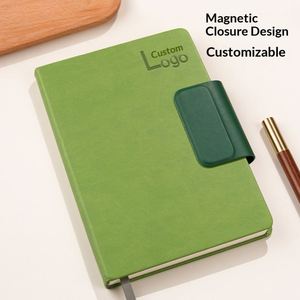 Carnet de notes professionnel A5 en cuir PU de qualité supérieure, reliure cousue avec boucle, agenda de bureau, enregistrement de réunions, 100 feuilles imprimables - Product Image 2