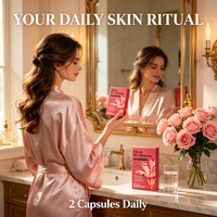 Capsules de collagène à base de cellules souches de pomme, glutathion, anti-âge, éclat de la peau, antioxydant, acide hyaluronique, astaxanthine, vitamine C, 60 unités