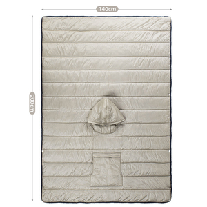 Impermeabile all'aperto personalizzato inverno con cappuccio poncho camp escursionismo <span class=keywords><strong>sacco</strong></span> <span class=keywords><strong>a</strong></span> <span class=keywords><strong>pelo</strong></span> mantello indossabile felpa con cappuccio <span class=keywords><strong>coperta</strong></span> - Product Image 3