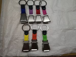 Tùy chỉnh bán buôn thương hiệu hàng không an toàn khóa kim loại máy bay dây an toàn khóa Keychain - Product Image 5