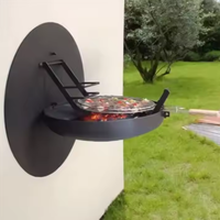 BBQ Nouveau Design bbq brasier Extérieur Pliant Barbecue Grill Jardin Bois Feu En Métal Grilles De BBQ Murales