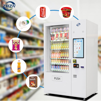 Machine Automatique Écran 21.5 Pouces Combo Distributeur Automatique Distributeur Automatique Avec Paiement par Carte de Crédit