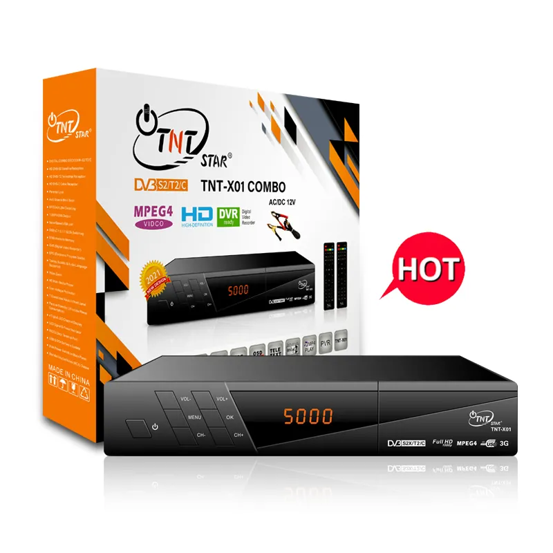 TNTSTAR TNT-X01 yeni usb dekoder tv için evrensel alıcı dekoder dijital dvb t2 10bit h265