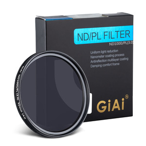 Gia, ND1000-<span class=keywords><strong>PL</strong></span>-55mm variable Nd Cpl filtro suave de vidrio óptico para cámara - Product Image 2