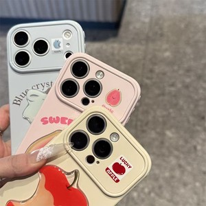 Design de dessin animé aux fruits d'été frais pour les coques <span class=keywords><strong>XR</strong></span>/Pro avec <span class=keywords><strong>protection</strong></span> 360° peinte - Product Image 4
