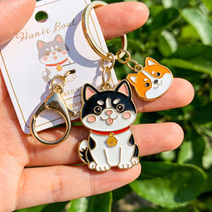 Fabrication sur mesure de porte-clés en alliage personnalisé avec logo de dessin animé, souvenir, cadeau, porte-clés personnalisé en émail doux 3D - Product Image 1