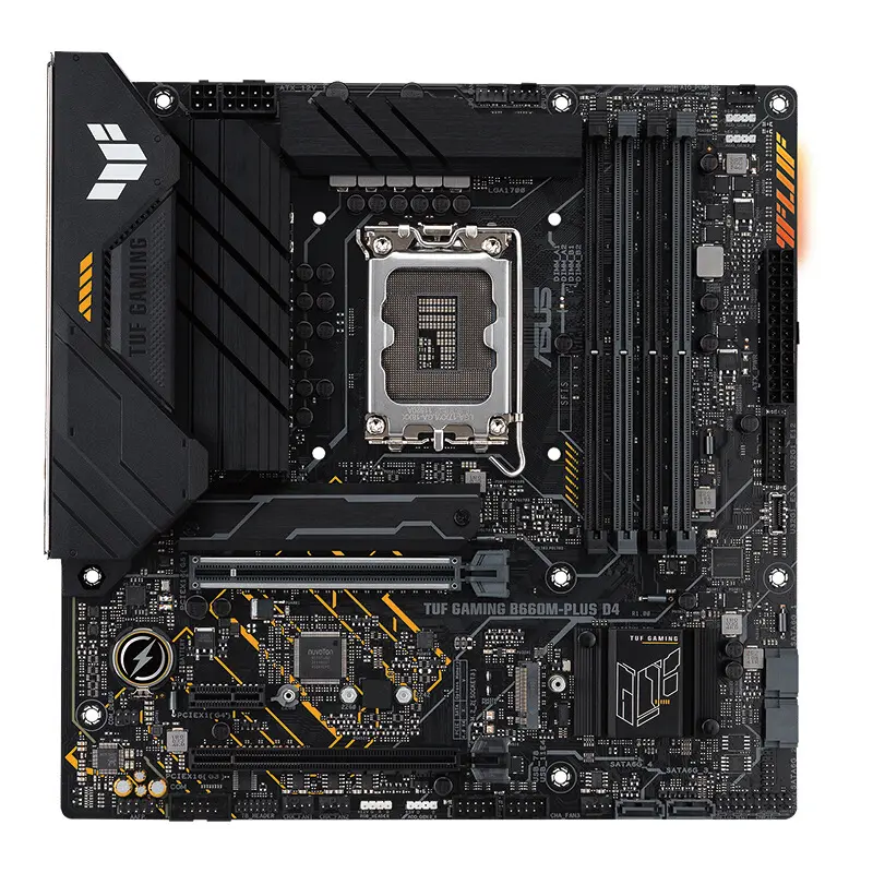 A SUS TUF GAMING B660M-PLUS D4 4*DDR4 DIMM 128GB Heavy Gunner Intl B660 LGA 1700 Computer Motherboard supports CPU 12700/12400F