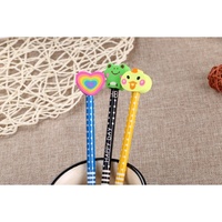 Crayon de dessin animé mignon avec gomme, cadeau, papeterie, crayon de dessin pour étudiant