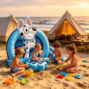 Château gonflable en PVC pour enfants, <span class=keywords><strong>chien</strong></span> dalmatien de dessin animé, structure gonflable portable pour jardin - Product Image 5