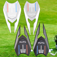 Outils de réparation de Divot de Golf magnétique avec bouton Pop-Up personnalisé avec trois lignes de marqueurs aitingball
