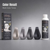 Crème Colorante Semi-Permanente Professionnelle en Gros à Faible MOQ 100ML+100ML en Diverses Couleurs
