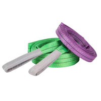 Sangle de levage en polyester haute résistance multifonctionnelle pour charges lourdes, réglable, avec bord renforcé pour le chargement et le déchargement de marchandises