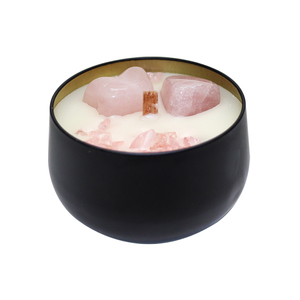 Candela <span class=keywords><strong>in</strong></span> vaso di cera di soia con <span class=keywords><strong>pietra</strong></span> colorata lucky stone factory a buon mercato can DIY - Product Image 2