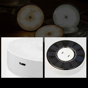 مصباح إضاءة نهارية 6000 كلفن مع مستشعر حركة، إضاءة داخلية تعمل بالبطارية، مصباح سقف يعمل بالطاقة الشمسية، إضاءة جدارية لاسلكية دائرية - Product Image 4