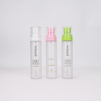 Flacon pulvérisateur en PET givré de 100 ml avec pompe colorée - Vaporisateur cosmétique personnalisé rechargeable pour voyage