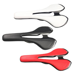 <span class=keywords><strong>Selle</strong></span> <span class=keywords><strong>de</strong></span> vélo confortable en cuir <span class=keywords><strong>et</strong></span> fibre <span class=keywords><strong>de</strong></span> carbone pour VTT <span class=keywords><strong>et</strong></span> vélo <span class=keywords><strong>de</strong></span> route, avec ventilation simple, toutes saisons - Product Image 1