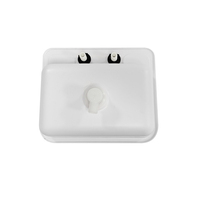 Évier carré en plastique pour salle de bain, renforcé et robuste, facile à installer avec robinet, adapté aux camping-cars, aux yachts, etc.
