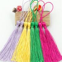 Pompons ronds dorés de 8 cm pour artisanat DIY, marque-pages, invitations, en polyester, vente en gros, pas chers