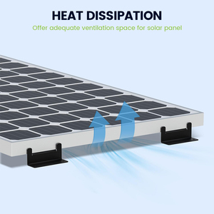 Bộ <span class=keywords><strong>4</strong></span> khung hợp kim nhôm nhẹ Z cho bảng điều khiển năng lượng mặt trời gắn ăn mòn miễn phí cho rvs và rơ moóc - Product Image 6