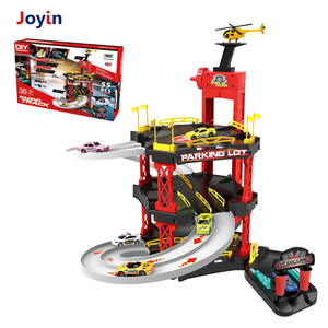 Juguetes de Coche para Niños, Juego de Garaje con Estacionamiento Grande, Helicóptero Educativo - Product Image 1