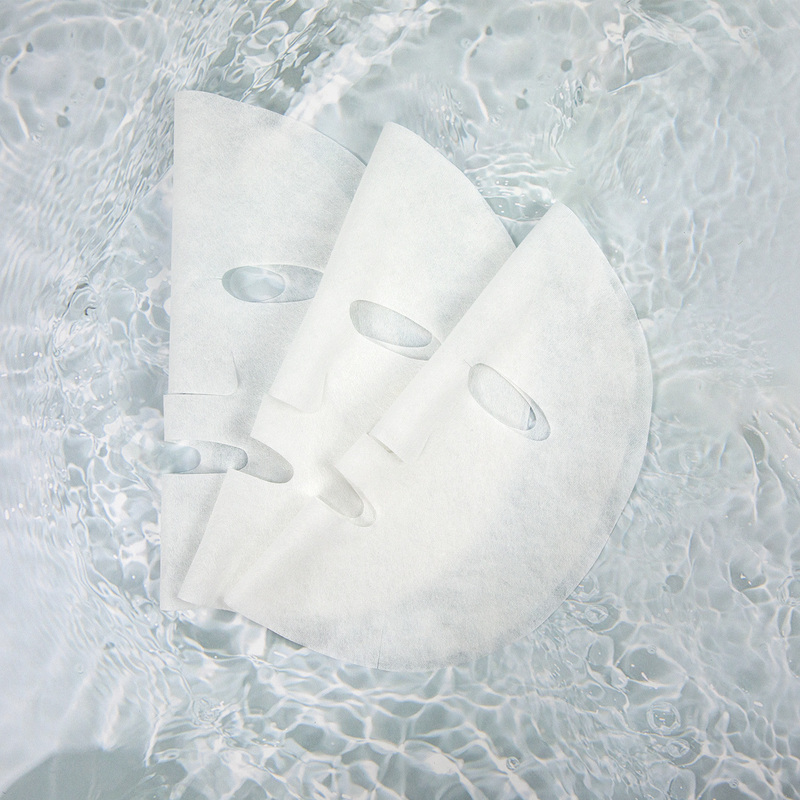 Colored Microfiber Facial Mask Sheet Soft