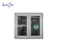 Ventanas de PVC de Diseño Americano, Doble Acristalamiento, Ventana Abatible de PVC