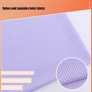 Spot Supply 80% Nylon 20% Spandex Trou Tissu Respirant Et À Séchage Rapide Tissu De Sport Élastique À Quatre Côté - Product Image 1