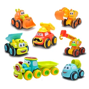 儿童游戏幼儿礼品卡通卡车塑料玩具车摩擦玩具汽车新生儿游戏玩具