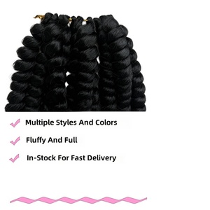 Perruque synthétique Havana Plus Spring Twist Extension à basse température, style hip-hop, fabriquée à <span class=keywords><strong>la</strong></span> machine, best-seller, sans nœuds - Product Image 3