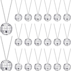 Collar <span class=keywords><strong>de</strong></span> Bola <span class=keywords><strong>de</strong></span> Discoteca Personalizado al por Mayor, Colgante <span class=keywords><strong>de</strong></span> Bola <span class=keywords><strong>de</strong></span> Espejos para Fiesta Retro <span class=keywords><strong>de</strong></span> <span class=keywords><strong>los</strong></span> 70 y <span class=keywords><strong>80</strong></span>, Joyería para Despedida <span class=keywords><strong>de</strong></span> Soltera, Regalo - Product Image 1