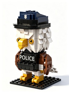 Kit de Construcción de Juguete <span class=keywords><strong>Brickheadz</strong></span> de Águila Calva, Modelo DIY, Coleccionable, Decorativo, Regalo, Figura Coleccionable al por Mayor - Product Image 6