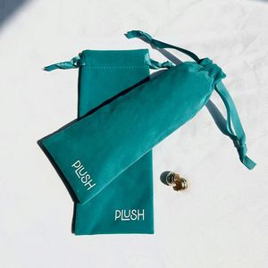 High Quality Long Soft Velvet Jewelry Gift <b>Pouch</b> Custom Logo Print Gift Packaging Bag Reusable Green Velvet <b>Drawstring</b> <b>Pouch</b> - Product Image 4
