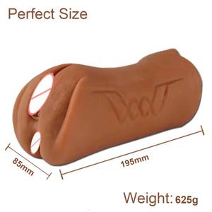 Мужская чашка для мастурбации 3-в-1, Реалистичная Вагина, секс-игрушки, массажер, латексные товары для взрослых, Мастурбаторы - Product Image 3