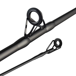 Lot de cannes à pêche spinning en fibre ultra-résistantes de 2,1 m et 2,4 m (40-80 g) pour la pêche au bar en gros - Product Image 3