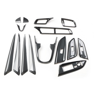 2014-2018年フィット用モデルカー ウィンドウラギレータースイッチ カーボンファイバーパターン ブラックナビゲーションパネル 車内装飾 - Product Image 3