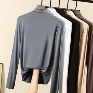 Женская футболка с длинным рукавом, осенняя Женская одежда, пуловер, водолазка, рубашки, женские топы больших размеров, 2022
