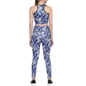 Ensemble de soutien-gorge de sport et leggings de haute qualité, design de marque privée, pour le yoga, ensemble de fitness et de yoga entièrement personnalisé avec logo pour femmes - Product Image 3