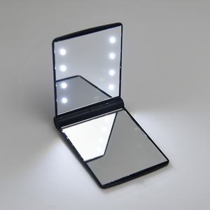 Customized Rectangle Black ABS Plastic UV Printing Foldable <b>Led</b> <b>Makeup</b> Cosmetic <b>Mirror</b> - Product Image 5