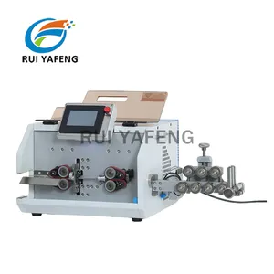 Precision high quality 8mm multi core cable wire cutting outer skin stripping peeling machine with safety guard