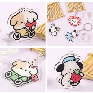 Custom Printed Acrylic Key Chain Charms Cartoon Acrylic Keyring Transparent Clear Acrylic Keychain Wholesale - Product Image 5