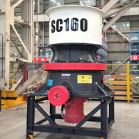 Concasseur à cône hydraulique monocylindre SC160 pour ligne de concassage, prix usine, à vendre