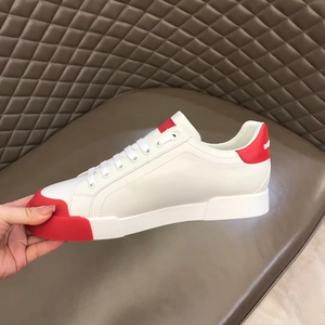 Luxury Designer <b>Sneakers</b> Men's & Women's Fitness Walking Shoes Comfortable Trendy White Red Winter Rubber with Microfiber Lining - Product Image 5